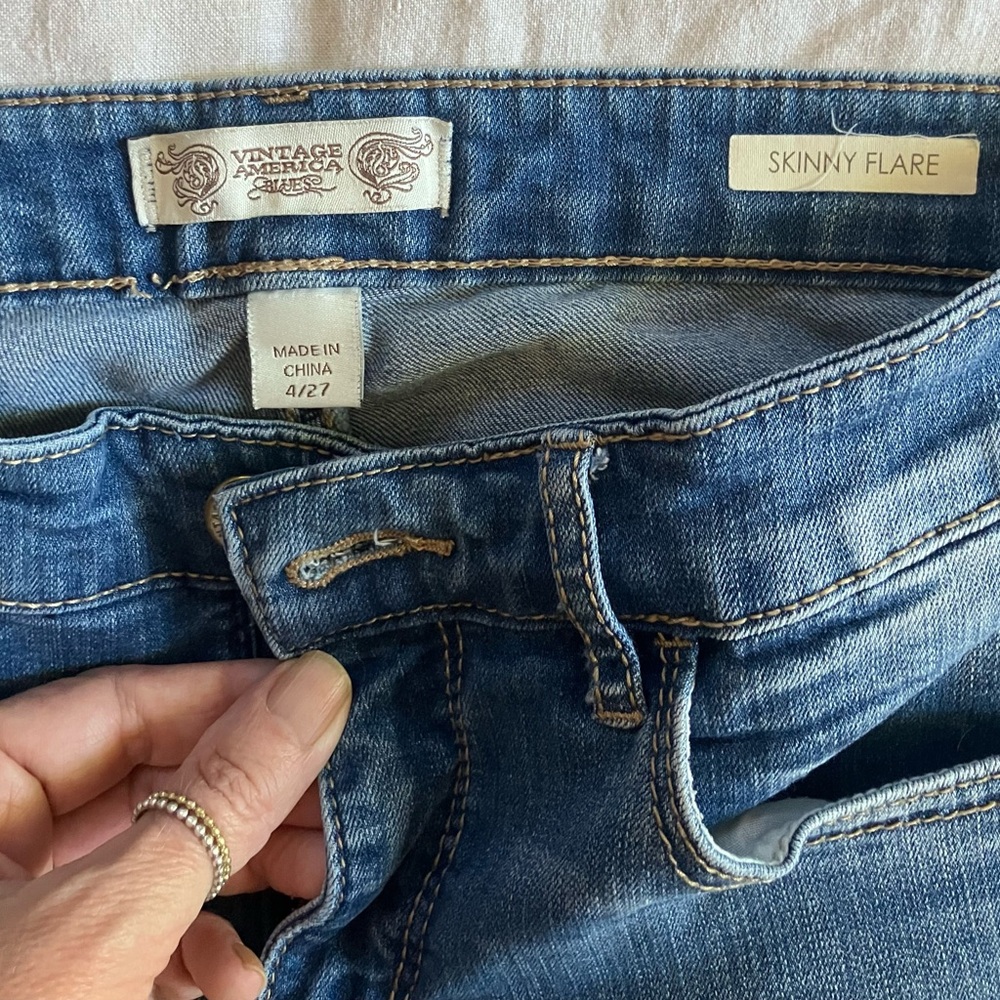 Vintage America Blue Flare Jeans